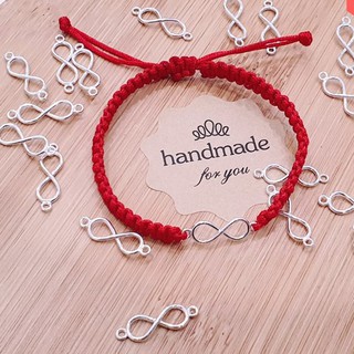 Vòng tay nam nữ mặt vô cực tết dây dù, vòng tay mặt vô cực biểu tượng vĩnh cửu.