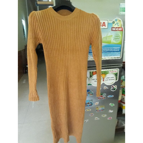 Váy len liền thân