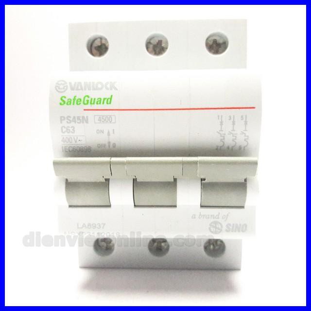 Cầu dao tự động, CB 3P-63A Sino - Điện Việt