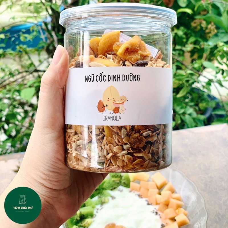 Granola trái cây không đường - Ngũ cốc trái cây ăn kiêng, giảm cân, ăn vặt healthy by Tiệm nhà Mơ