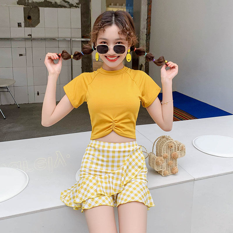 2020 New Korean Ins women Swimsuit Student Cute Two-Piece Swimsuit | BigBuy360 - bigbuy360.vn