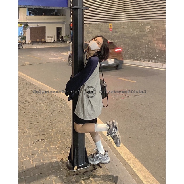 áo bóng chày dài tay dáng rộng và quần short kaki,nhận hàng có vấn đề liên hệ shop trước khi đánh giá ạ