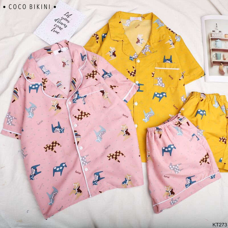 [Mã WA1606 giảm 15% đơn 99k] 𝑪𝑶𝑪𝑶 𝑩𝑰𝑲𝑰𝑵𝑰 Bộ Đồ Ngủ - Đồ Mặc Nhà Kate Thái ( KT273 ) | BigBuy360 - bigbuy360.vn