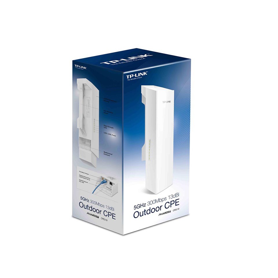 Bộ phát CPE ngoài trời 13dBi tốc độ 300Mbps tần số 5GHz CPE510 | BigBuy360 - bigbuy360.vn