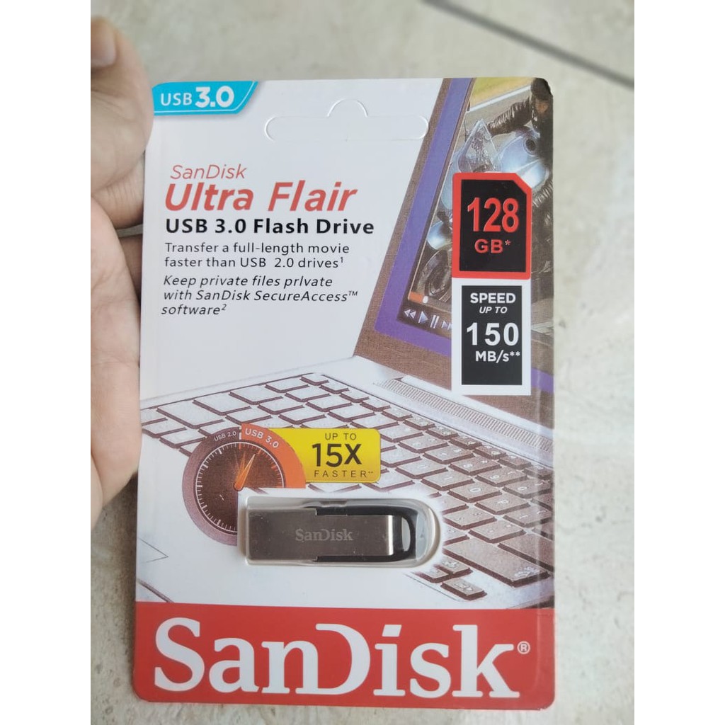 Usb 3.0 Sandisk Cz73 128gb Ultra Flair