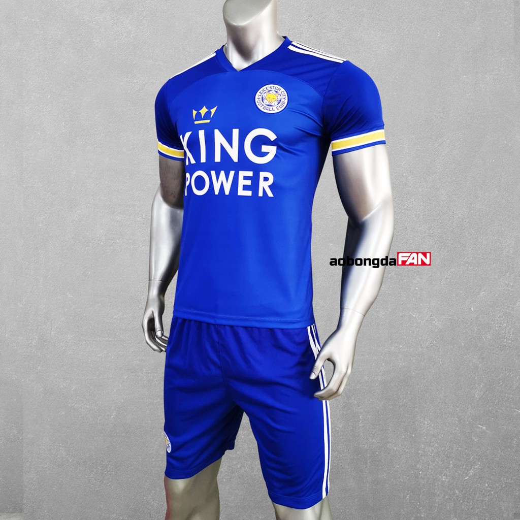 Bộ Áo Bóng Đá LEICESTER CITY 21/22 Mới Nhất - Thun Cao Cấp (Hình Thật) - Có In Tên Số