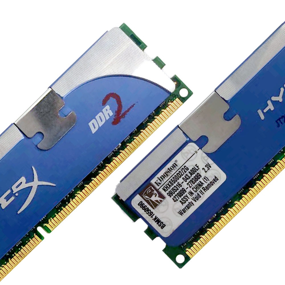Thẻ Nhớ RAM 2GB DDR2 1066MHz KHX8500D2 / 2G DIMM RAM Cho Máy Tính Kingston HyperX