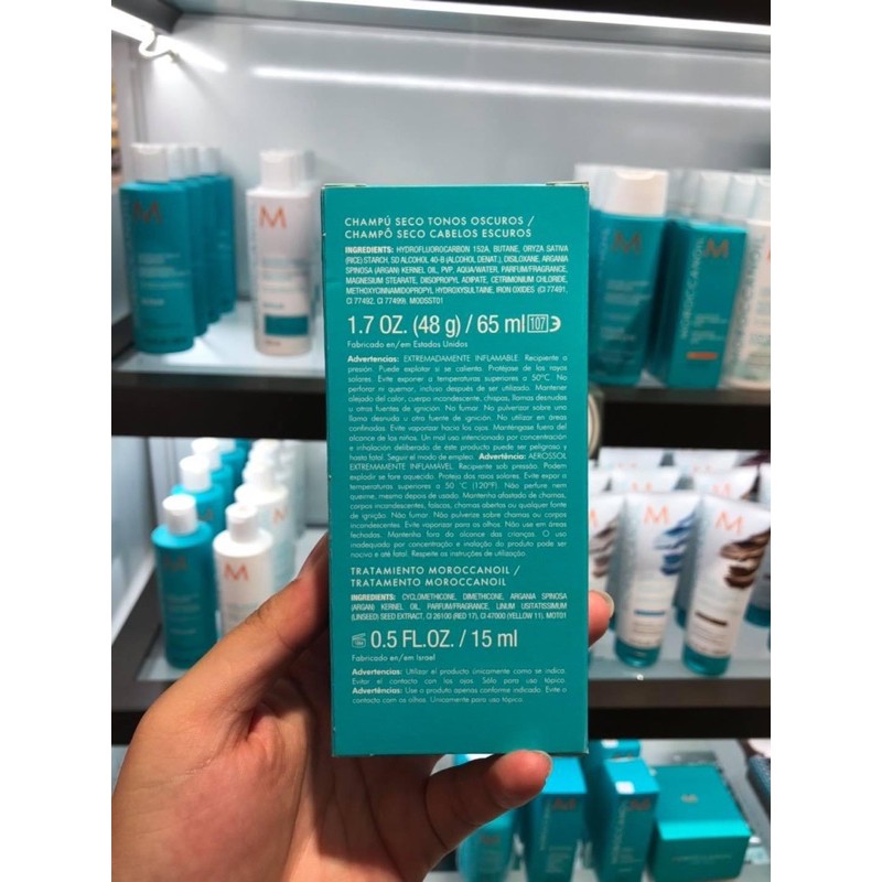 Set bộ dầu gội khô và tinh dầu dưỡng tóc Moroccanoil