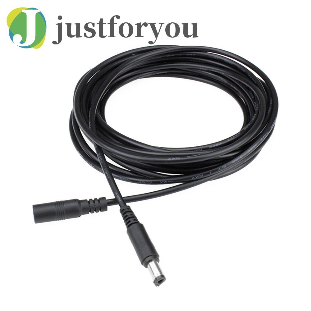 Justforyou 3m 12V 24V DC Power Cord Male to Female Adapter Extension Cable CCTV Wire