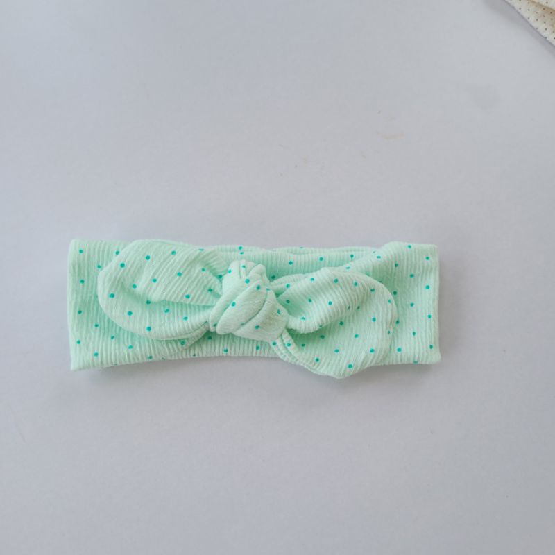 Turban nơ chất cotton co giãn 4c,họa tiết xin xắn cho bé