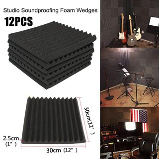12 Gói- Tấm cách âm bọt Kỹ thuật biển Nêm 1 inch x