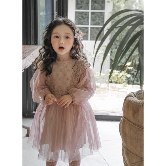 Váy cánh tiên Hàn Quốc bé gái siêu điệu đà