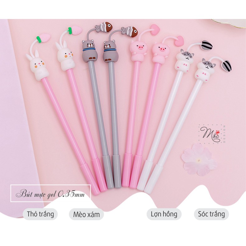 Bút gel ngòi 0.35mm hoạt hình dễ thương