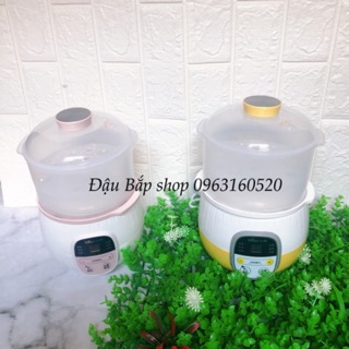 Nồi nấu cháo Bear có kèm hấp 0,8 lít