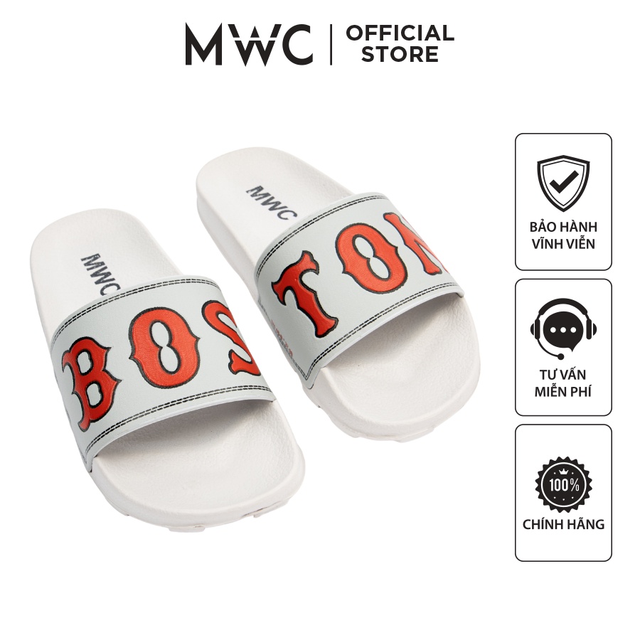 Dép MWC 7681 - Dép Nam Quai Ngang Phối Chữ Thời Trang, Dép Nam Kiểu Dáng Đẹp Chất Liệu Mềm, Đi Êm Chân, Mẫu Mới, Giá Tốt