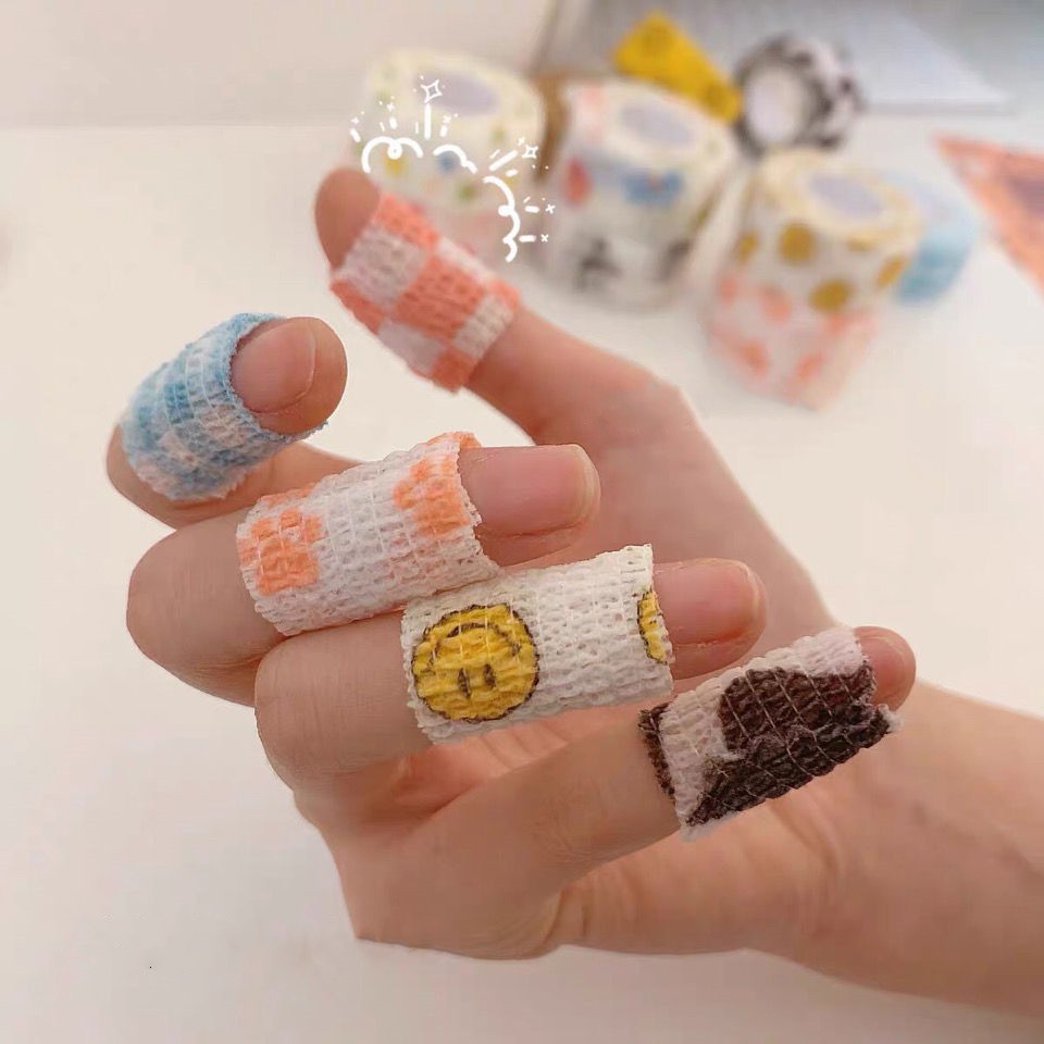Băng dán quấn tay chống mài mòn chai tay khi cầm bút, Cuộn băng dính bảo vệ ngón tay tiện lợi