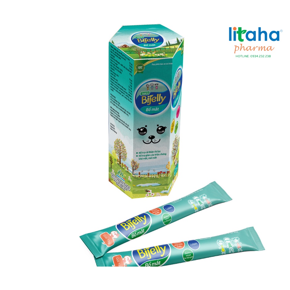 Bổ mắt Bijelly- Giúp đôi mắt sáng khỏe- Hàng chính hãng BIMIPharma gói 15g dạng Thạch