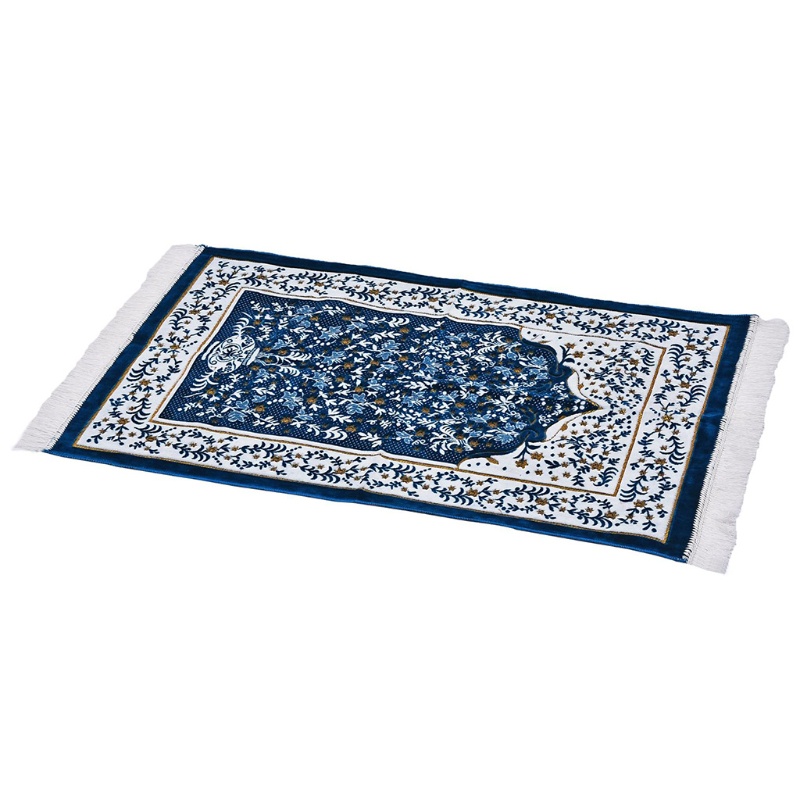 Thảm Cầu Nguyện In Hoa Tua Rua Phong Cách Hồi Giáo