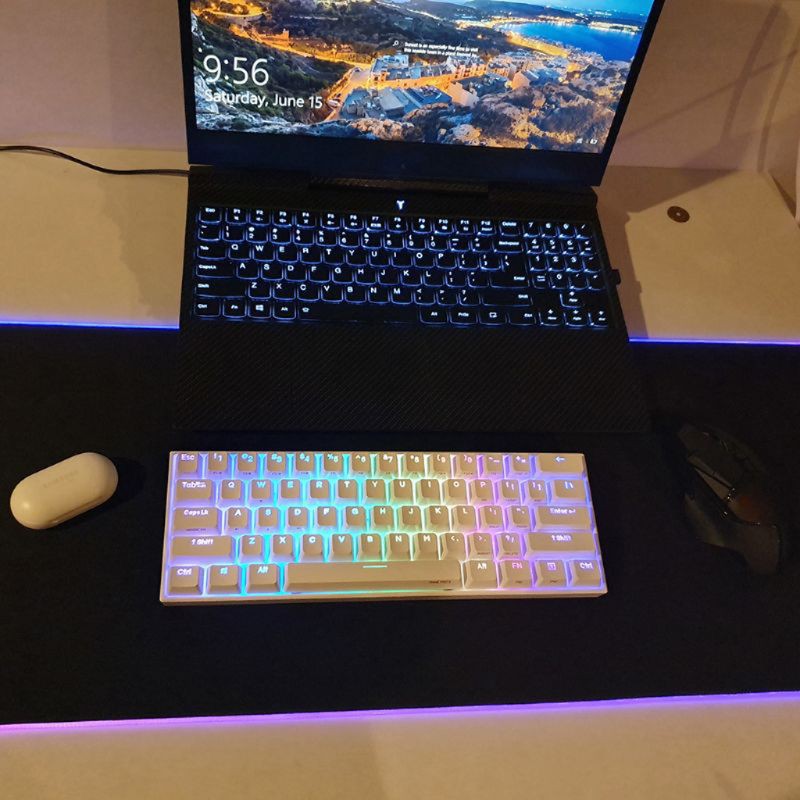 Bàn Phím Cơ 60% Bluetooth 4.0 Type-C Rgb 61 Phím