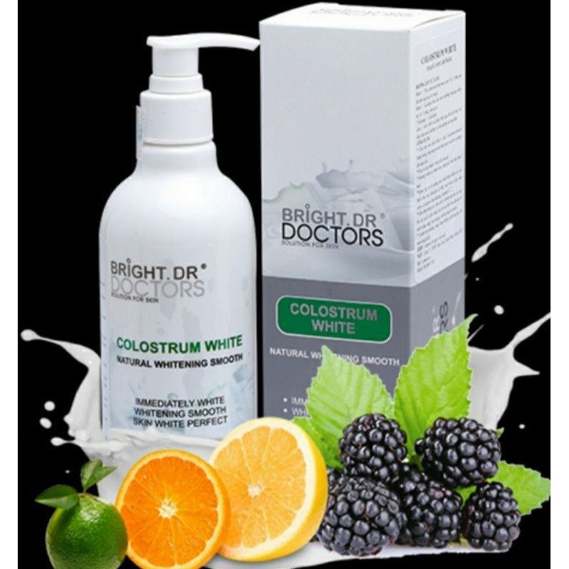 Sữa tắm trắng da cô đặc Bright Doctors 300ml trắng da toàn thân cho bé trẻ em thơm lâu body ý dĩ con bò dê CosmeticsSkin | BigBuy360 - bigbuy360.vn