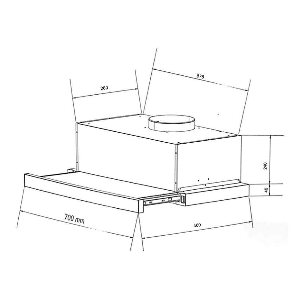 Máy hút mùi âm tủ Eurosun EH-70AF86B Chính Hãng EUROSUN Của Đức, Giá Siêu Rẻ, Bảo Hành 24 Tháng-Giadunghome.com .