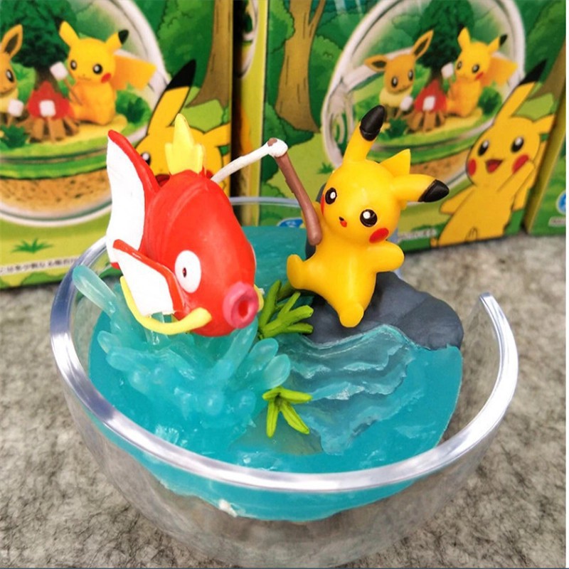 ( ORDER ) Mô hình figure nhân vật PIKACHU anime chibi xinh xắn dễ thương quả cầu trang trí trưng bày