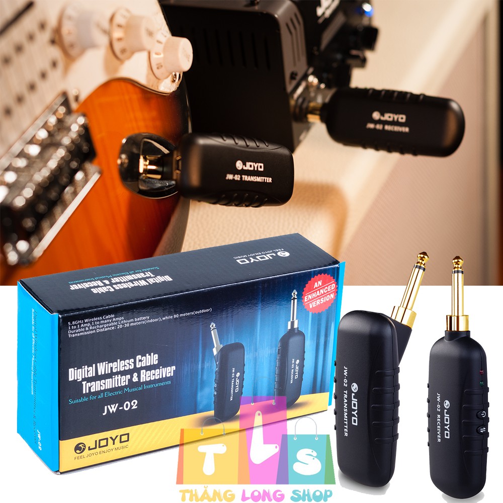 [Chính hãng] Joyo JW-02 Digital Wireless Transmitter and Receiver - Bộ thu phát tín hiệu guitar không dây Joyo JW-02