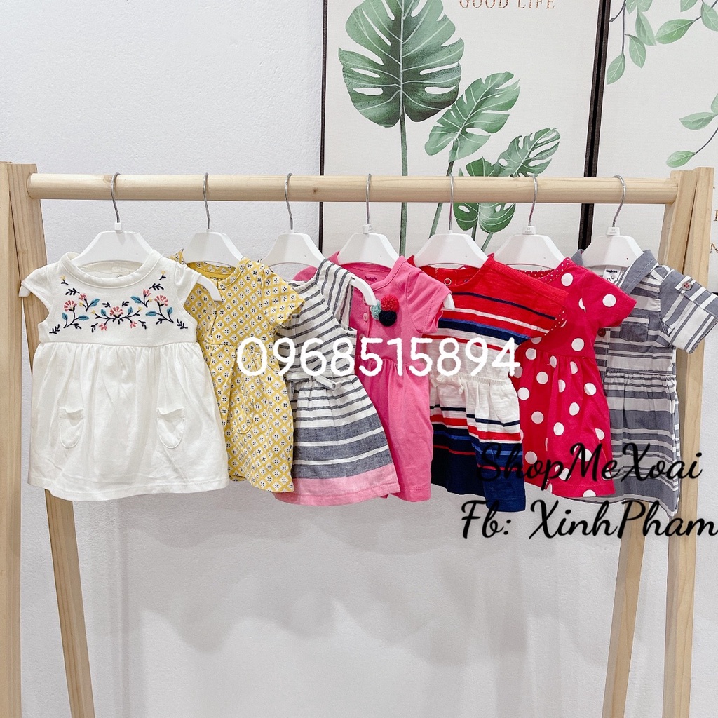 [Size newborn 2-4kg] Body chip váy/ body váy cho bé sơ sinh hãng carter xuất xịn