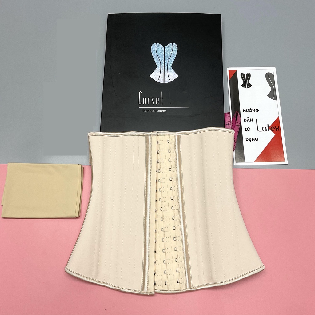 Gen nịt bụng sau sinh cao cấp đai định hình bụng , Đai nịt bụng latex 25 xương của đai latex [ TẶNG AO LINER ]