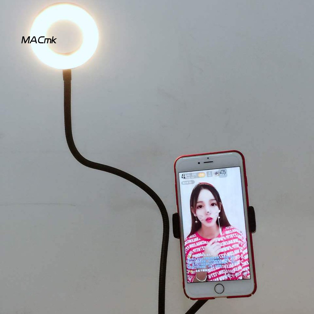 Giá đỡ điện thoại gắn kèm đèn LED dùng để chụp ảnh tự sướng
