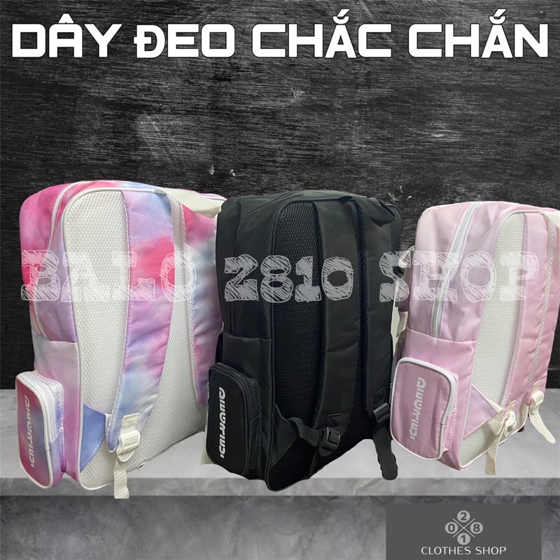 Balo Degrey Basic Backpack Kèm Túi Treo Tiedye Cặp Đi Học Nam Nữ Ulzzang Unisex Mcm