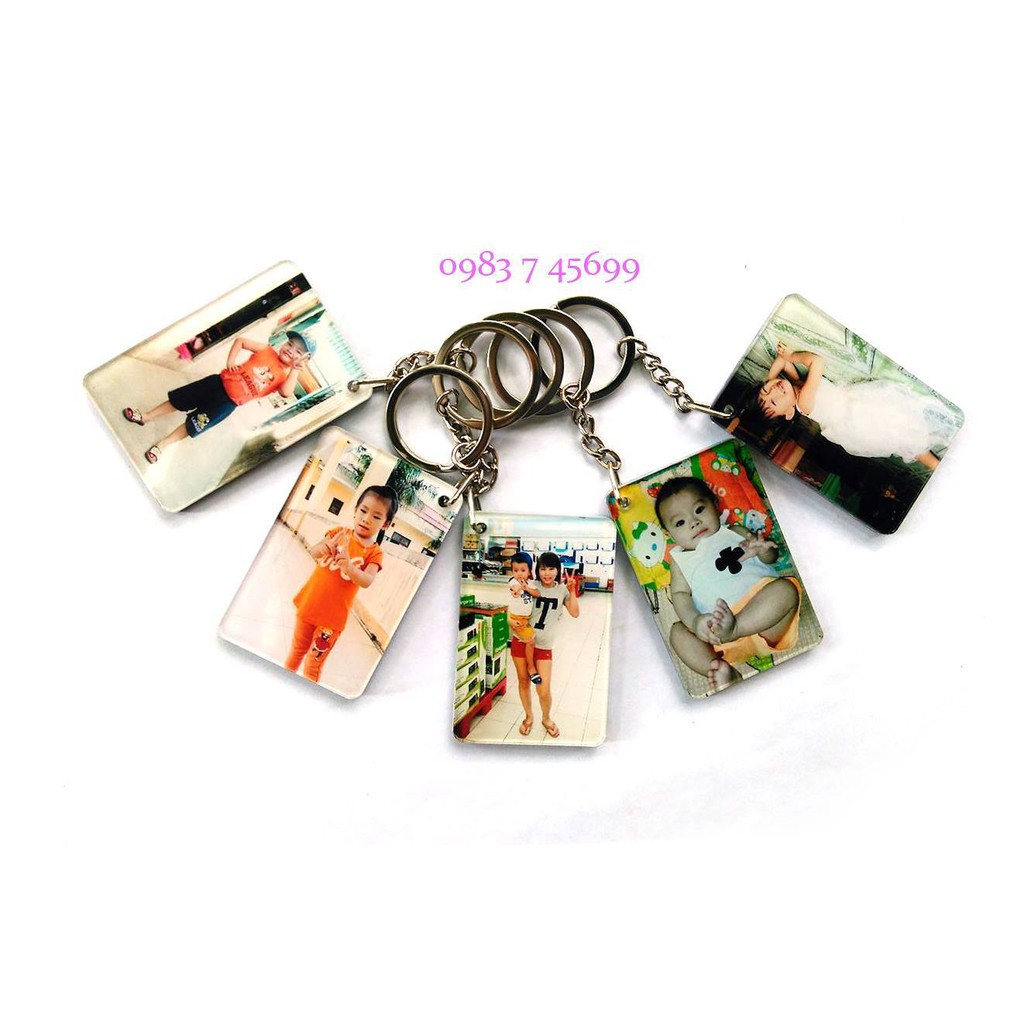 Combo 5 móc khóa mica in 2 mặt | BigBuy360 - bigbuy360.vn