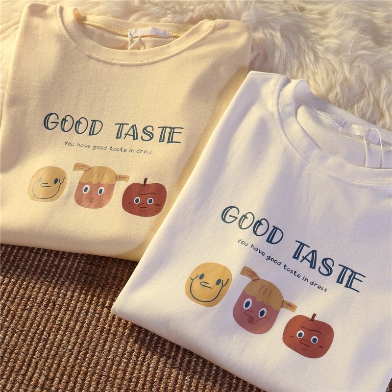 Áo Thun Cotton Nam Nữ Tay Lỡ Form Rộng Unisex GOOD TASTE