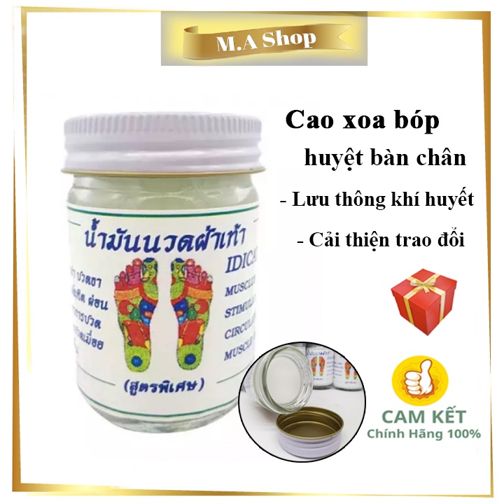 Cao Xoa Bóp Huyệt Bàn Chân (tốt cho người tê thấp khớp) Thái Lan - 60gram Giá tốt/giá rẻ