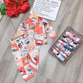Pijama lụa đẹp hàng cao cấp cho bé