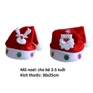 Mũ ông già Noel cho bé