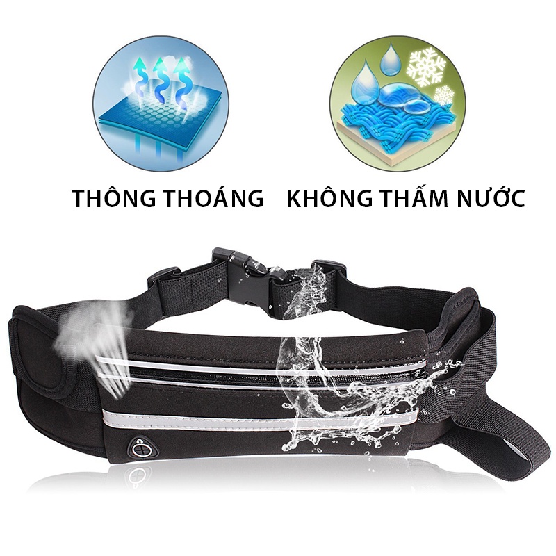 Túi Đeo Hông Chạy Bộ Chống Nước MixSport Không Gian Chứa Lớn Tùy Chỉnh Kích Thước
