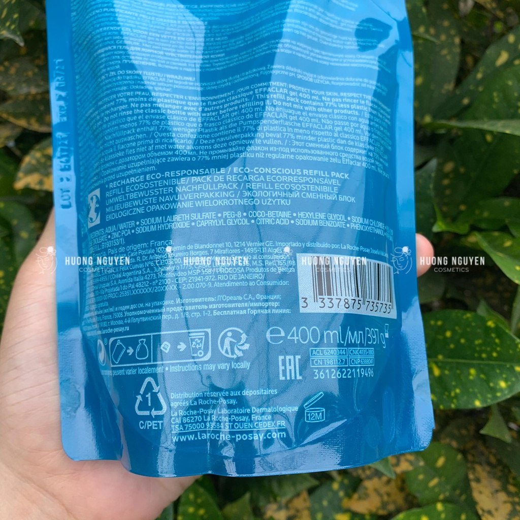 Túi Refill Sữa Rửa Mặt La Roche-Posay Effaclar Gel Moussant Purifiant 400ml | BigBuy360 - bigbuy360.vn