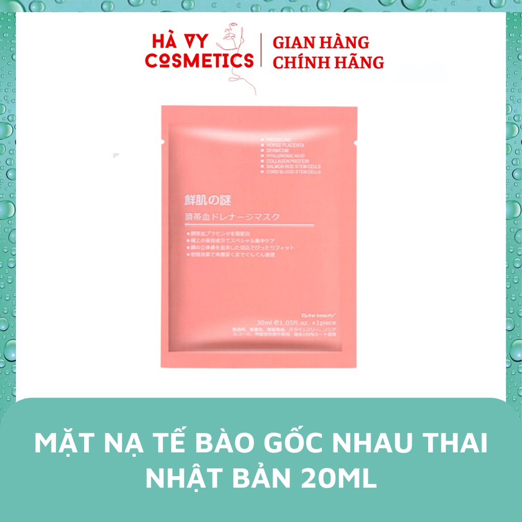 Mặt Nạ Tế Bào Gốc Nhau Thai Cuống Rốn Dưỡng Da Rwine Beauty Steam Cell Placenta Mask