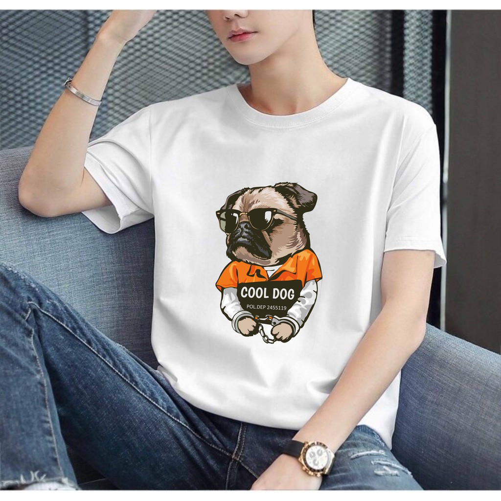 áo thun cool dog 100% cotton 4 chiều lentino