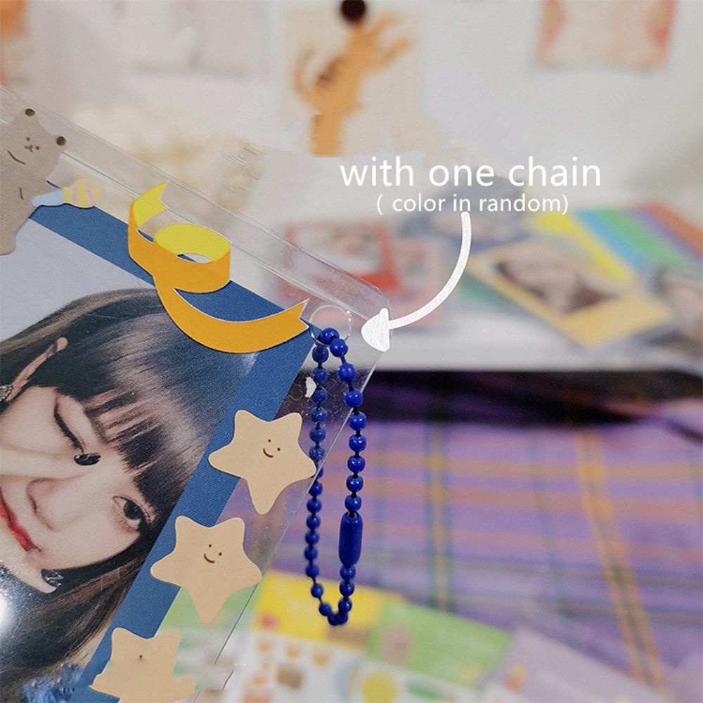 Màng bảo vệ thẻ hình thần tượng kpop Hàn Quốc dáng đứng và ngang màu trong suốt gắn chuỗi dây treo cặp trang trí
