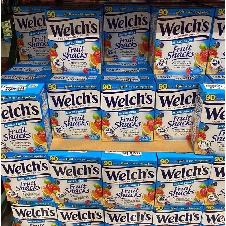 Kẹo Dẻo Trái Cây Welch’s Fruit Snacks 90 Gói