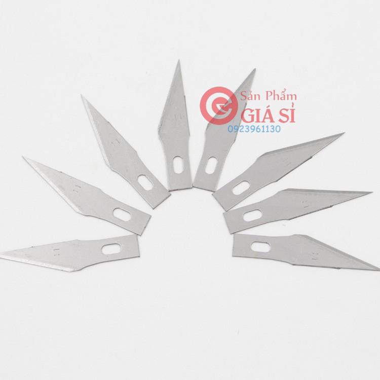 Lưỡi dao trổ lưỡi nghiêng 30 độ (lưỡi số 11) ❤️freeship❤️