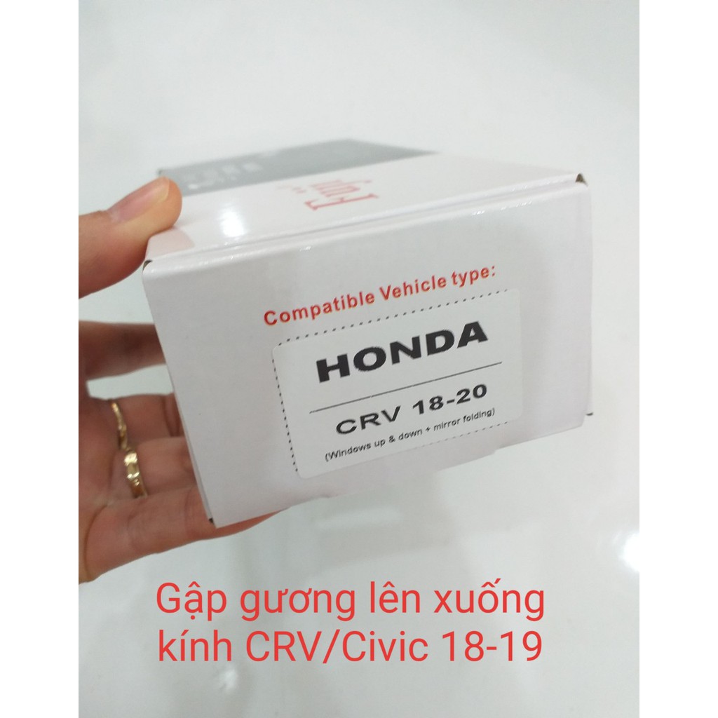 Gập gương lên xuống kính tự động Honda CRV/Civic 2018-2019