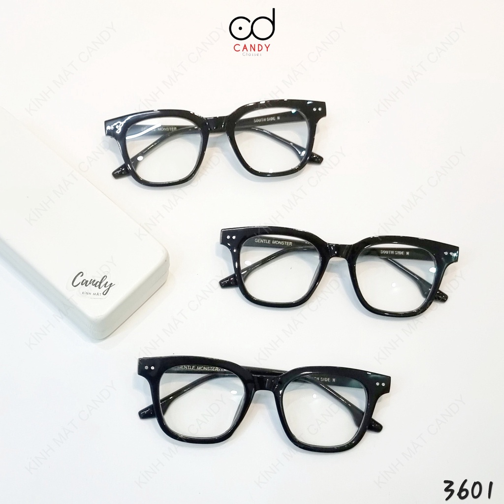 Gọng kính vuông giả cận unisex hàn quốc 3601 - Kính mắt Candy