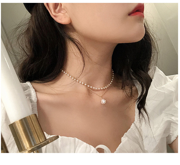 Dây Chuyền Tua Rua Đính Ngọc Trai Thời Trang Cho Nữ