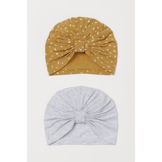 Set 2 mũ turban hoa vàng HM H&M sz 1-2y_hàng chính hãng authentic
