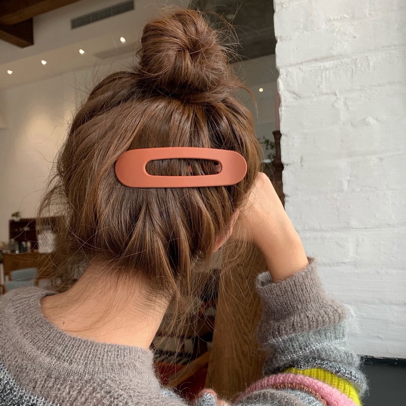 Kẹp tóc MG STUDIO cỡ lớn màu trơn 6 màu tùy chọn