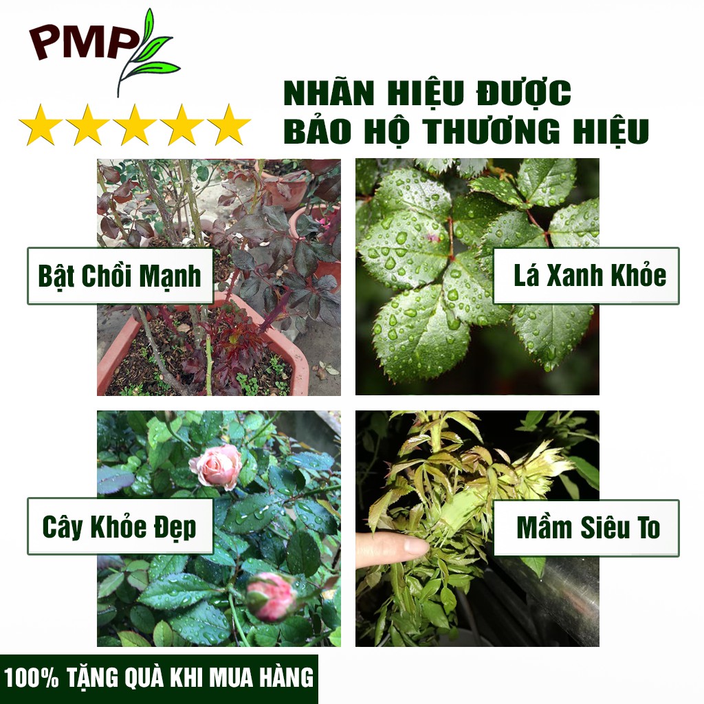 Phân Hữu Cơ Vi Sinh Super Probio PMP Dạng Viên Nén Tan Chậm, Chuyên Dụng Cho Hoa Hồng, Rau Củ Quả 1,5Kg