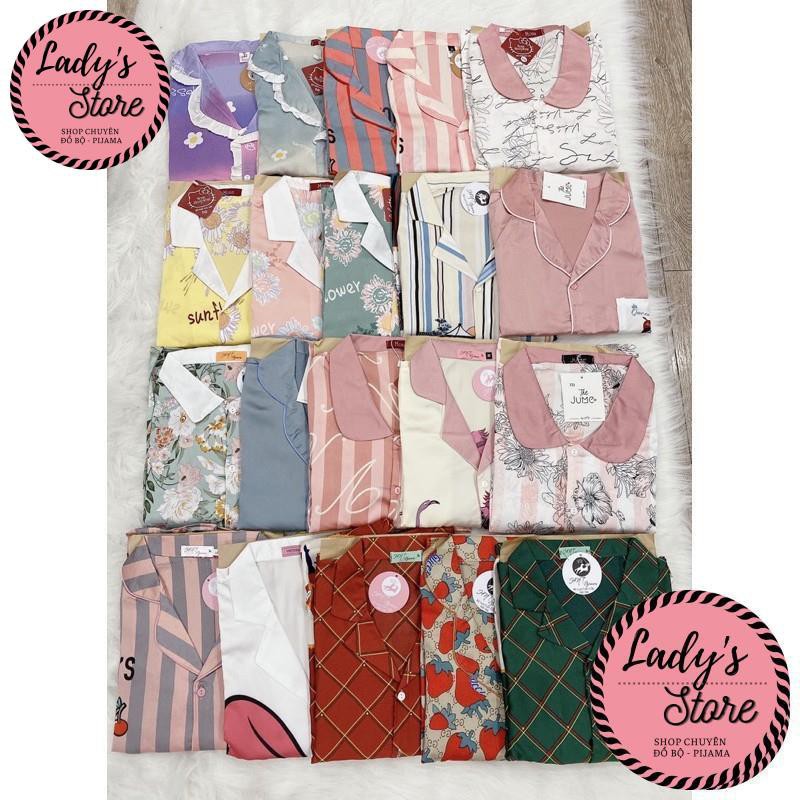 Bộ Đồ Lụa Pijama💖 Bộ Mặc Nhà Bộ Lụa Quần Suông☘️ [Mát Lịm] [Kèm Video] | BigBuy360 - bigbuy360.vn